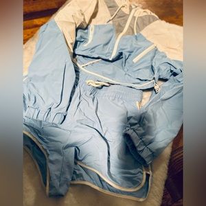 Two piece track outfit or casual spring/summer wear